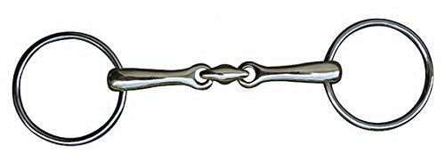 HKM Unterlegtrense doppelt gebrochen aus Edelstahl für Pferde 14 mm – Bild 1 von 1