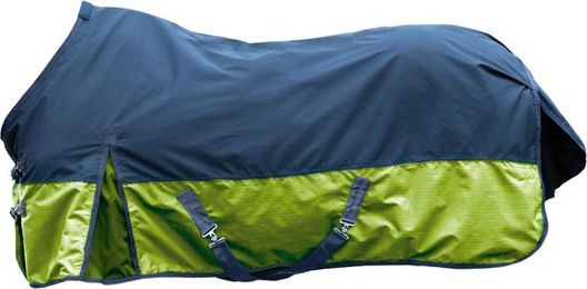 HKM Weidedecke Chester 600D für Pferde Größe 125 navy/lime – Bild 1 von 1