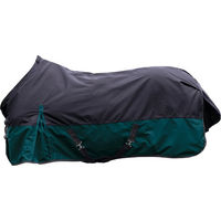 Produktbild von HKM Weidedecke Chester 600D für Pferde in Größe 145 schwarz/petrol mit 300g Füllung