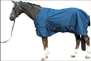 Produktbild von HKM Weidedecke Eco Light Polarfleece für Pferde Blau 165