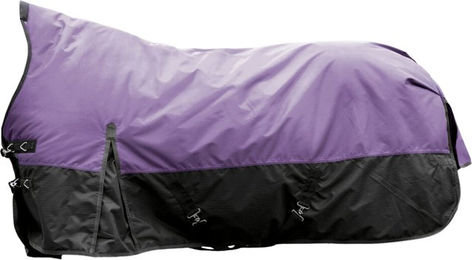 HKM Weidedecke Highneck Norwich 600D 300g für Pferde lila/schwarz Größe 135 – Bild 1 von 1