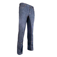 Produktbild von HKM Western Herren Jodhpur Reithose Texas New mit Full Grip aus Kunstleder Blau Größe 54