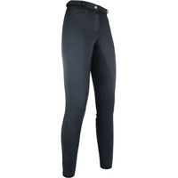 Produktbild von HKM Winner Reiterhose für Kinder Winter mit Vollbesatz aus Kunstleder Schwarz Größe 146