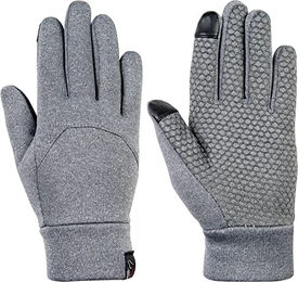 HKM Winter Reithandschuhe Unisex Grau Wasserabweisend mit Fleece Größe M – Bild 1 von 2