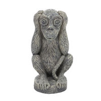 Produktbild von Hobby Affe Kikazaru Aquarium Dekoration Figur und Höhle Grau 11x6x6cm