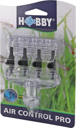 Hobby Air Control pro 4 Wege Luftverteiler für Fischaquarien aus Kunststoff transparent 1 Stück – Bild 1 von 3
