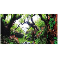 Produktbild von HOBBY Aquarien-Fotorückwand Green Dream / Wooden Sky aus Kunststoff für Fische 100 x 50 cm