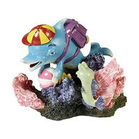 Produktbild von Hobby Aquariendeko Delfino Figur mit Luftblasen-Animation in Blau
