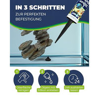 Produktbild von Hobby Aquariensilikon Silikonkleber Schwarz 310 ml für Fischaquarien und Terrarien - 310 ml