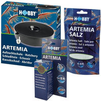 Produktbild von Hobby Artemia Aufzucht Set für Aquarien mit Aufzuchtschale, 20 ml Eiern und 195g Salz