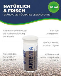 Hobby Artemia Eier 20 ml Lebendfutter für Aquarienfische - 20 ml – Bild 1 von 9