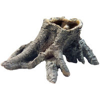 Produktbild von Hobby Baumstumpfhöhle 1 Terrarium Dekoration für Reptilien Echsen und Geckos aus Kunstharz Braun
