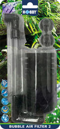 Hobby Bubble Air Filter 2 Luftbetriebener Innenfilter für Aquarien aus Kunststoff in Schwarz – Bild 1 von 7