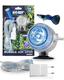 HOBBY Bubble Air Spot Moon 2-in-1 LED-Aquarienbeleuchtung mit Mondlicht-Effekt und Luftausströmer – Bild 1 von 10