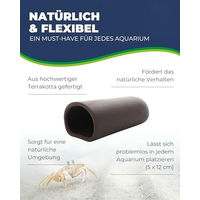 Produktbild von HOBBY Catfish Cave Aquarium Höhle für Welse Krebse und Garnelen Schwarz Grau Braun 5x12cm - 1 Stk.