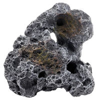 Produktbild von Hobby Cavity Stone Dark 1 Aquarium Dekoration Stein für Fische 16 x 8 x 16 cm Schwarz Grau