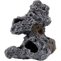 Produktbild von Hobby Cavity Stone Dark 2 Dekoration für Aquarium und Terrarium in Schwarz und Grau