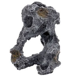 Hobby Cavity Stone Dark 4 Dekoration für Aquarium und Terrarium in Schwarz und Grau – Bild 1 von 13