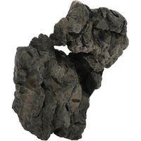 Produktbild von Hobby Coober Rock Naturstein Dekoration für Aquarien und Terrarien Größe 3 Schwarz Grau