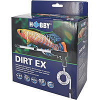 Produktbild von Hobby Dirt Ex Mulmglocke Mulmsauger für Aquarien zur Fischpflege aus Kunststoff in Schwarz und Transparent
