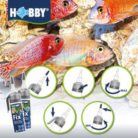 Produktbild von Hobby Fix Unterwasserkleber Silikon Schwarz 80 ml für Teich und Aquarium