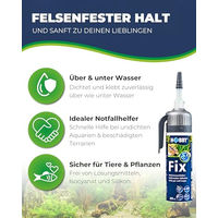Produktbild von Hobby Fix Unterwasserkleber transparent 80 ml für Süßwasser- und Meerwasseraquarien - 80 ml
