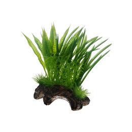 Hobby Flora Root 1 S Aquariendekoration Wurzelnachbildung mit Kunstpflanzen 17 cm – Bild 1 von 3