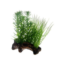 Hobby Flora Root 2 Wurzelnachbildung mit Kunstpflanzen für Aquarien 17 cm – Bild 1 von 4