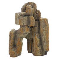 Produktbild von Hobby Fossil Rock 1 Naturstein Deko für Aquarium und Terrarium 14 x 8 x 15 cm Braun