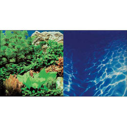 Hobby Fotorückwand-Zuschnitt Pflanzen 8 Marin Blue für Fischaquarien 120 x 50 cm – Bild 1 von 5
