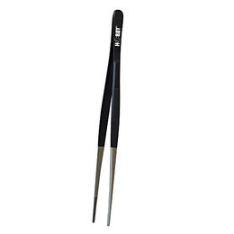Hobby Futterpinzette aus Edelstahl gerade 30 cm schwarz - 30 cm – Bild 1 von 2