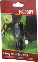 Hobby Hygro-Therm Digitales Hygrometer und Thermometer für Terrarien in Schwarz aus Kunststoff – Bild 1 von 8