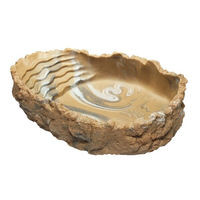 Produktbild von Hobby Keramik Wassernapf für Leguanen Grau Beige Größe L 550 ml - 550 ml