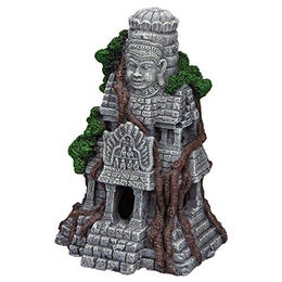 Hobby Lakshmana Tempel Skulptur als Aquarium Deko Höhle für Fische und Garnelen in Grau – Bild 1 von 7