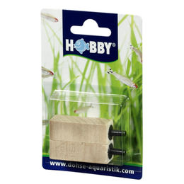 Hobby Lindenholzausströmer Sprudelstein für Fische 2 Stück 75x15x15mm – Bild 1 von 3