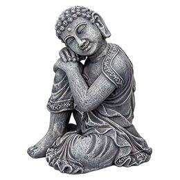 Hobby Little Buddha Aquarium Figur Grau 10x9x12,5 cm Asien Skulptur für Süßwasserfische – Bild 1 von 5