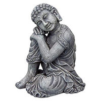Produktbild von Hobby Little Buddha Aquarium Figur Grau 10x9x12,5 cm Asien Skulptur für Süßwasserfische