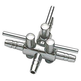Hobby Metall 3-Wege Lufthähnchen für Fisch Aquaristik Silber 4/6 – Bild 1 von 2