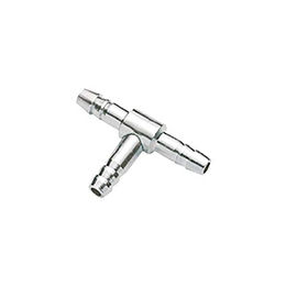 Hobby Metall T-Stück 4/6 mm Schlauchverbinder für Aquarium Luftverteiler Silber – Bild 1 von 2