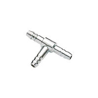 Produktbild von Hobby Metall T-Stück 4/6 mm Schlauchverbinder für Aquarium Luftverteiler Silber