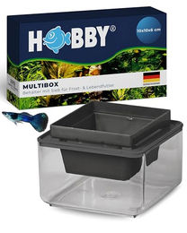 Hobby Multibox Futterbehälter für Fische aus Kunststoff in Schwarz und Transparent – Bild 1 von 9