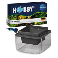 Produktbild von Hobby Multibox Futterbehälter für Fische aus Kunststoff in Schwarz und Transparent