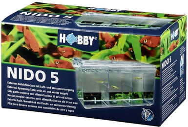 Hobby Nido 5 Externer Ablaichbehälter für Fische aus Kunststoff Transparent 26 x 14 x 13 cm – Bild 1 von 7