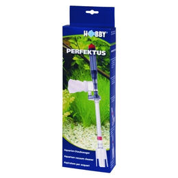 Hobby Perfektus Batteriebetrieb Mulmsauger für Aquarien in Blau Weiß – Bild 1 von 2