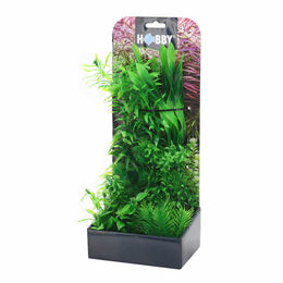 Hobby Plantasy Set 4 Kunstpflanzenset für Aquarien mit 6 verschiedenen grünen Pflanzen aus Kunstharz – Bild 1 von 13