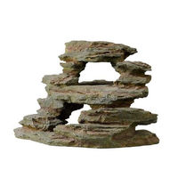 Produktbild von Hobby Sarek Rock 4 Dekostein aus Kunstharz für Fische in Grau und Braun 27,5 x 21 x 18 cm