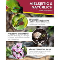 Produktbild von Hobby Sphagnum Moss Naturmoos für Reptilien und Amphibien 100g - 100 g