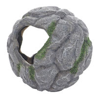 Produktbild von Hobby Terra Ball 3 Aquarien Dekoration Höhle für Buntbarsche Welse und Garnelen 13,5 x 12,7 x 13,5 cm