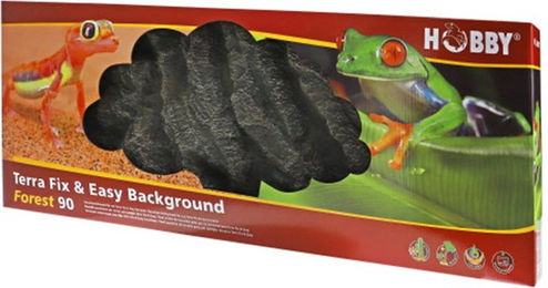 HOBBY Terra Fix & Easy Background Forest 90 Rückwand für Reptilien Terrarium 86,3 x 33,3 x 4,5 cm Schwarz - 90 cm – Bild 1 von 3