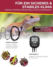 Hobby Terra-Thermo Heizkabel für Reptilien und Amphibien 3 m 15 Watt - 3 m – Bild 1 von 5